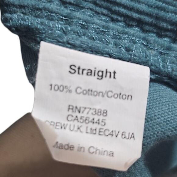 J.Crew Straight Corduroy Pants Green Size 32 - Picture 5 of 6